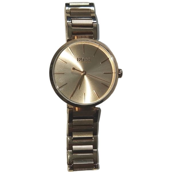 Hugo Boss Allusion rose gold plated watch.