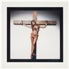 Image 1 : Terry O'Neill -  Signed.Raquel Welch on the Cross, Los Angeles (One Million Years B.C.),1966
