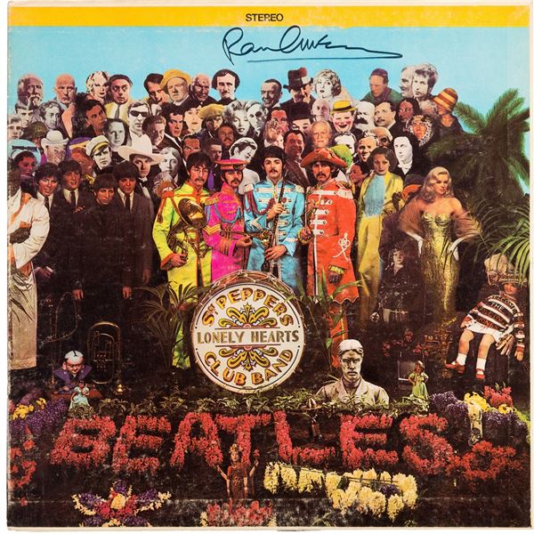The Beatles - Sgt. Pepper's Lonely Hearts Club Band Stereo LP sleeve.