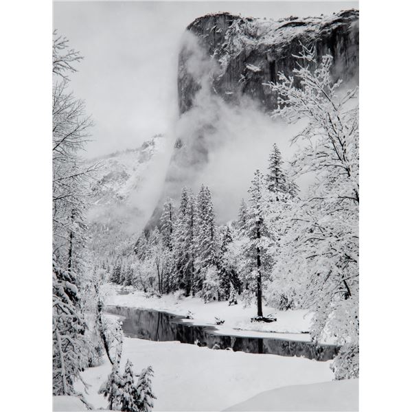 Photographer: Ansel Adams: El Capitan, Winter, Yosemite National Park, California, 1950