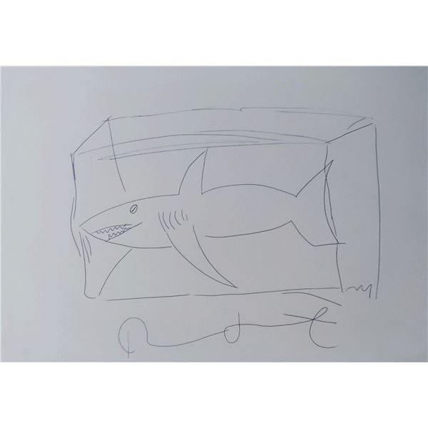 Damien Hirst - Shark drawing.
