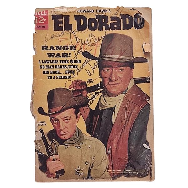 Cast signed El Dorado signed magazine (Including John Wayne).