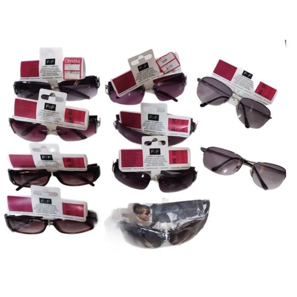Job Lot Ten Pairs Sunglasses, New