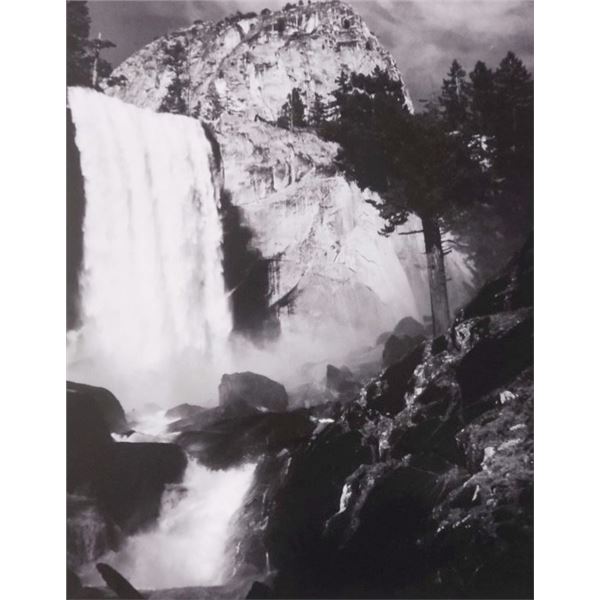 Photographer: Ansel Adams: Vernal Fall, Yosemite National Park, California, 1948.