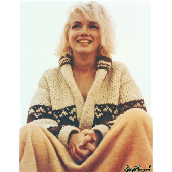 Photographer: George Barris signed Marilyn Monroe - Bundled up, The last shoot, 1962.