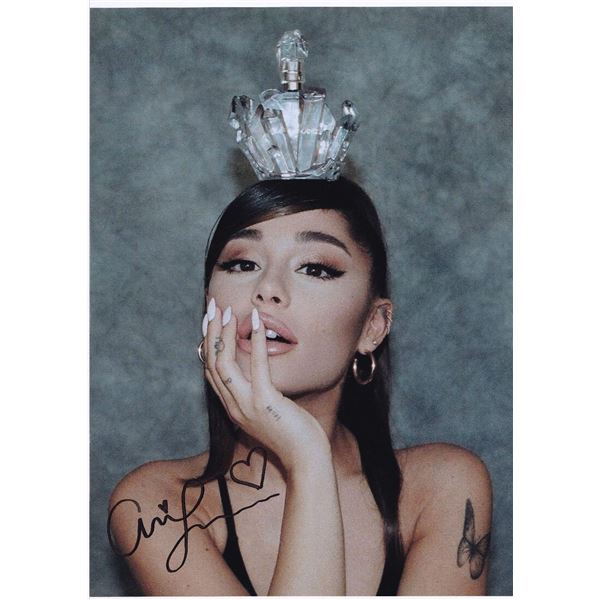 Ariana Grande signed photograph.
