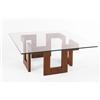 Image 3 : Mid Century Modern Coffee table with glas, USA circa 1950