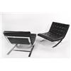Image 1 : Ludvig Mies van der Rohe, attributed, Lounge chairs, pair, USA circa 1950