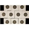 Image 2 : 10 ASSORTED LIBERTY "V" NICKELS: 1890, 1892, 1901,
