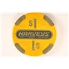 Image 2 : $1 HARVEY'S CASINO TOKEN LAKE TOHOE, NEVADA