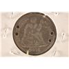 Image 2 : LOVE TOKEN ON 1875 SILVER SEATED LIBERTY DIME
