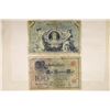 Image 1 : 2-GERMAN BANK NOTES 1898 & 1908 100 MARK