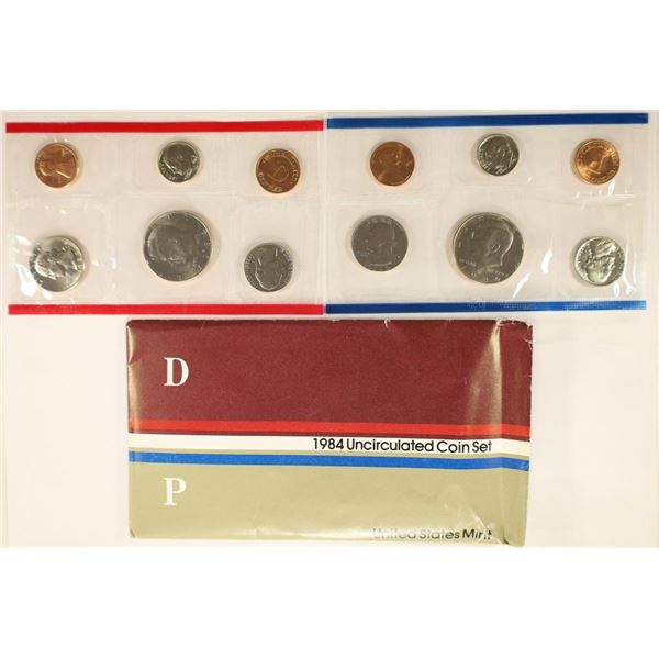 1984 US MINT SET (UNC) P/D (WITH ENVELOPE)