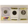 Image 2 : 3 ASSORTED COINS: 1907 LIBERTY "V" NICKEL ANACS VG