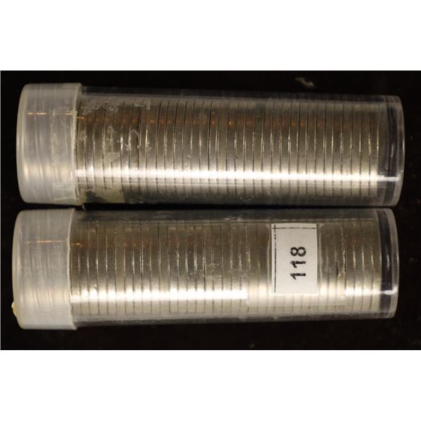 2 SOLID DATE ROLLS OF JEFFERSON NICKEL 1946 & 1952