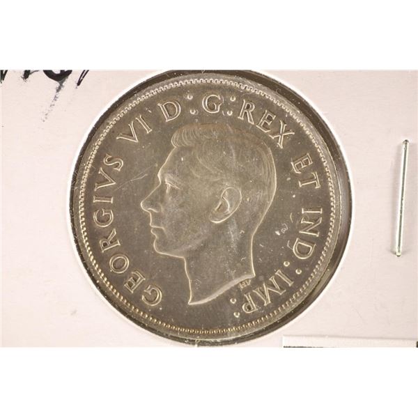 1937 CANADA SILVER 50 CENT BRILLIANT UNC