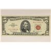 Image 1 : 1963 US RED SEAL $5 NOTE CRISP