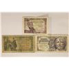 Image 1 : 3-BANK OF SPAIN NOTES: 1945-1 PESETA, 1943-5
