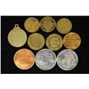 Image 2 : 10 ASSORTED VINTAGE METAL TOKENS SOME INCLUDE: