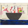 Image 1 : American Oil on Canvas Framed Signed Philip Guston