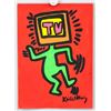 Image 2 : American Mixed Media on Paper Signed Keith Haring