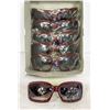 Image 1 : 6 PAIRS BURGANDY DESIGNOR SUNGLASSES