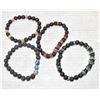 Image 1 : x4 HAND CRAFTED LAVA ROCK BRACELETS, NEW