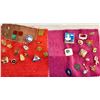 Image 1 : ESTATE COLLECTORS LAPEL PINS ON VELOUR