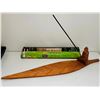 Image 1 : 5)  ASIAN INSPIRED INCENSE BURNER AND 2 PACKAGES O