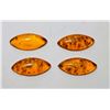 Image 1 : 29)  LOT OF 4 MATCHED LAB CREATED BALTIC AMBER