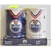 Image 1 : OILERS SALT & PEPPER SHAKERS- NHL LICENSED- NEW