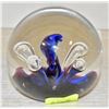 Image 1 : BLUE GLASS PAPERWEIGHT