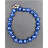 Image 1 : #164-NATURAL BLUE LAPIZ LAZULI BRACELET