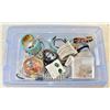 Image 1 : TOTE OF ASSORTED COSTUME JEWELRY