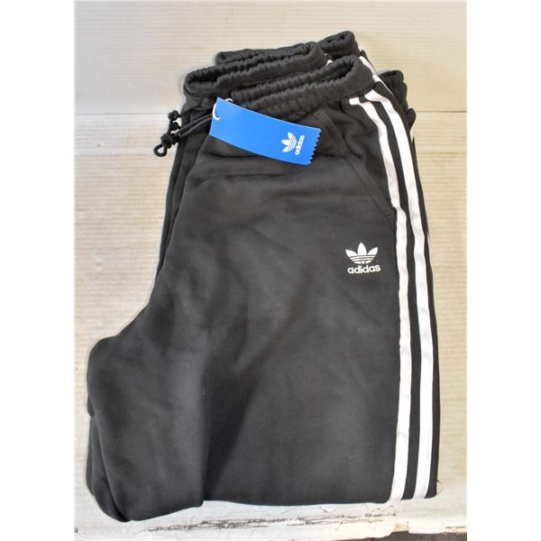 NEW ADIDAS SMALL SIZE BLACK STRIPED TRACK PANTS