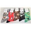 Image 1 : NEW 5 PAIRS OF NOVELTY CREW SOCKS, ANIMAL DESIGNS