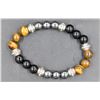 Image 1 : #167-TIGER EYE&MAGNETIC&HERMATITE BRACELET