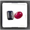 Image 1 : #256-RED BERYLE & SAPPHIRE GEMSTONE 256CT