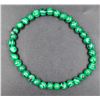 Image 1 : #80- GREEN MALACHITE BEAD BRACELET 6MM/8"