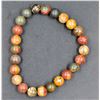 Image 1 : #88-NATURAL RED TURQUOISE BEAD BRACELET 8MM/7.5"