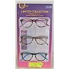 Image 1 : FOSTER GRANT LADIES READING GLASSES 3 PACK +2.50