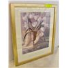 Image 1 : WOODEN PICTURE (SALLY WEATHERBY ) 24" X 18" WIDE