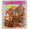 Image 1 : 3LB BAG FILLED FULL WITH OLD CANADA PENNIES