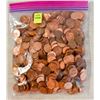 Image 1 : 3LB BAG FILLED FULL WITH OLD CANADA PENNIES