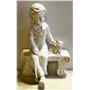 Image 1 : GARDEN STATUE BOY+ CAT 15 IN X 10 IN
