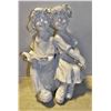 Image 1 : GARDEN STATUE, BOY+GIRL READING 15 X 11 IN