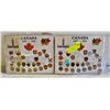 Image 1 : TWO CARD SET CANADA 1867 1992 COIN SET