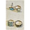 Image 1 : SET OF FOUR STERLING SILVER LADIES RINGS