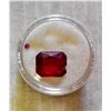 Image 1 : ONE LARGE RUBY CUSHION CUT WITH CHIP MISSING AND