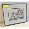 Image 1 : SUE COLEMAN "THE BUTTERFLY" ALUMINUM FRAMED & MA